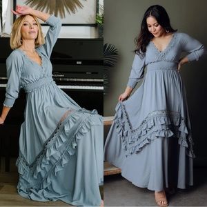 Baltic Born Pippa Ruffle Maxi Dress